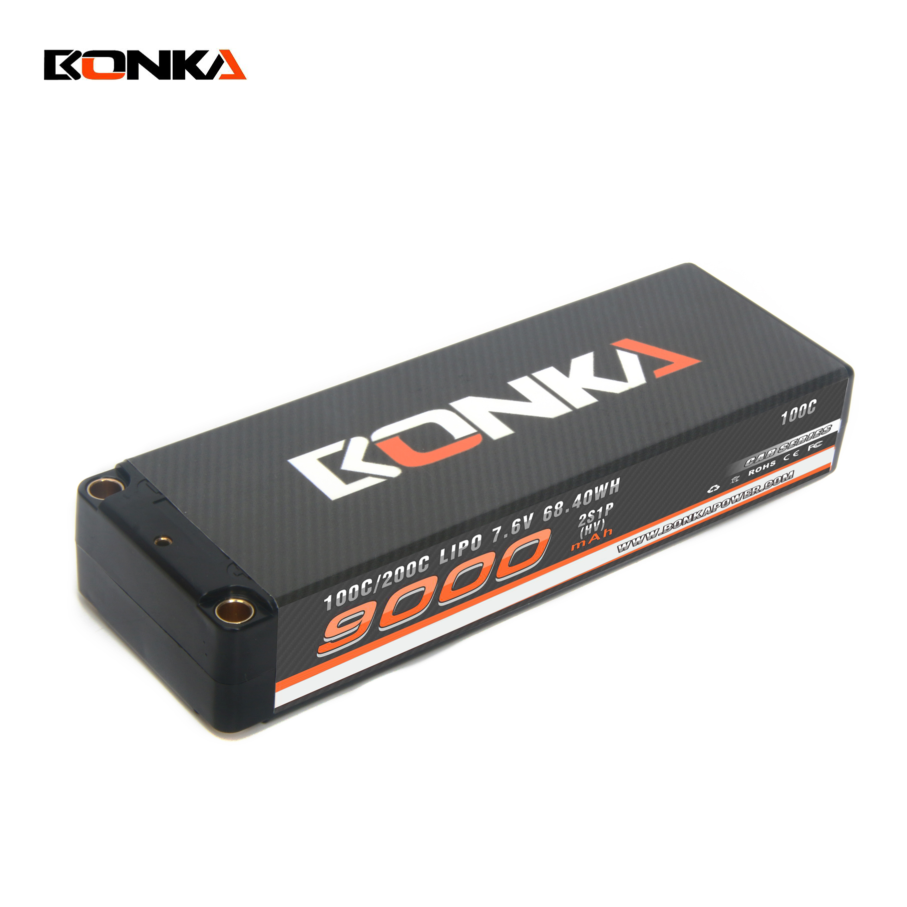 BONKA 9000mAh 100C 2S 7.6V HV Hardcase Lipo Battery